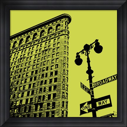 Framed Acid Flatiron Print