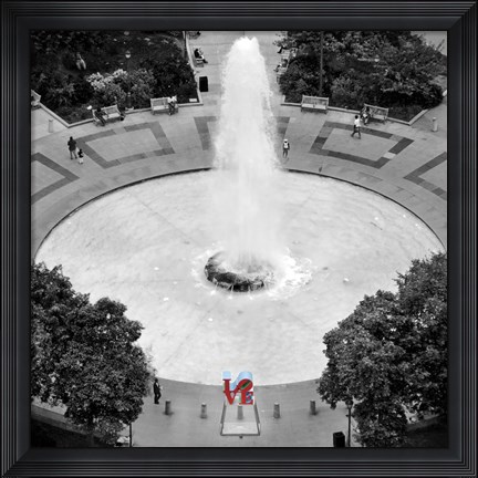 Framed Love from Above (b/w) Print