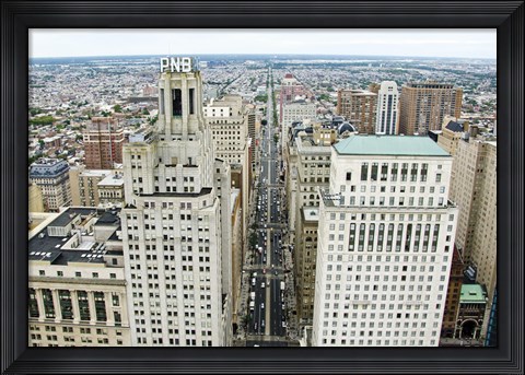 Framed Broad Street (aerial) Print
