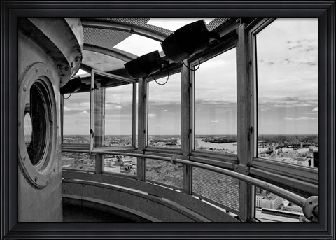Framed Tower (right side) (b/w) Print