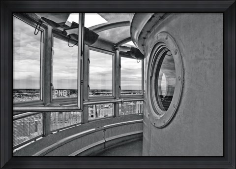 Framed Tower (left side) (b/w) Print