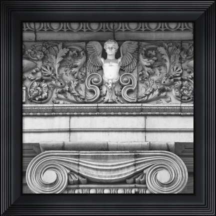 Framed Angel I (b/w) Print