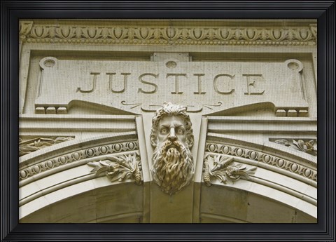 Framed Justice Print