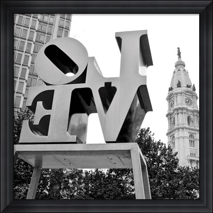 Framed Love from Behind (b/w) Print