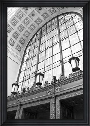 Framed Window Arch (b/w) Print
