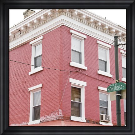 Framed Montrose Street Print