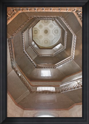 Framed City Hall Stairwell Print