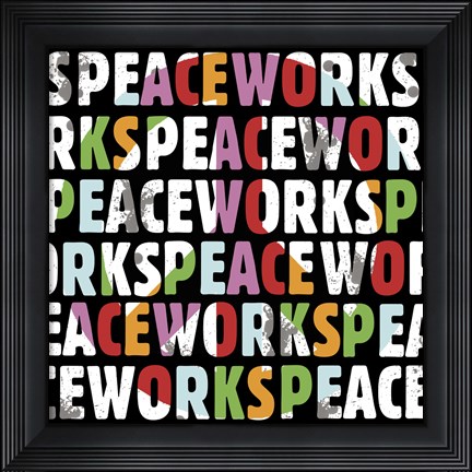 Framed Peace Works Print