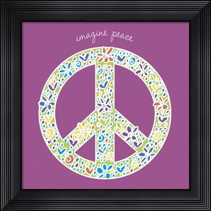 Framed Imagine Peace Print