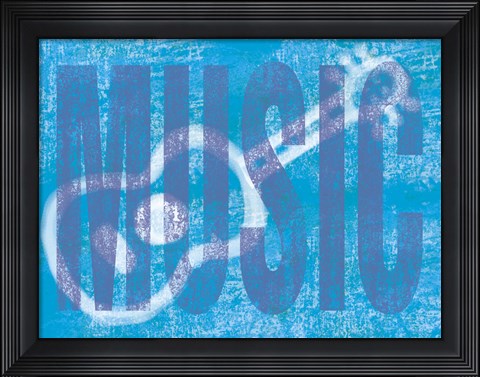Framed Music Love Print