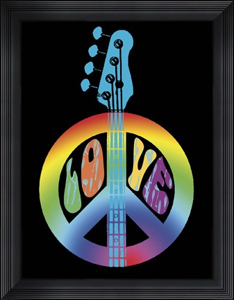 Framed Love &amp; Peace Print