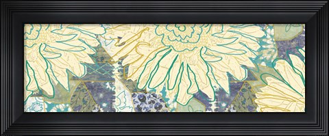 Framed Flower Panel II Print
