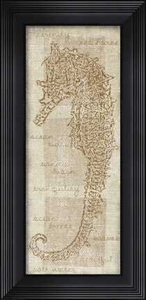 Framed Sea Horse Print
