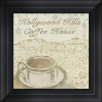 Framed Hollywood Coffee House Print