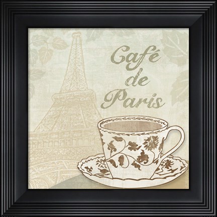Framed Cafe de Paris Print