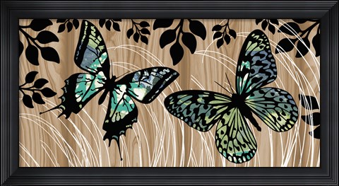 Framed Butterfly Patchwork Print