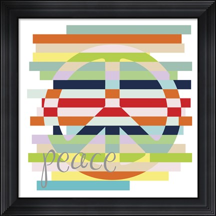 Framed Peace Rainbow Print