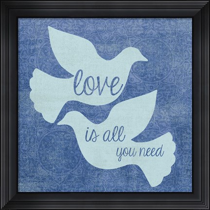 Framed Doves Print