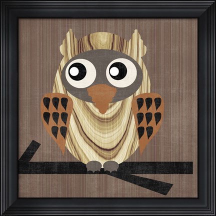 Framed Owl 1 Print