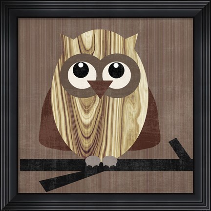 Framed Owl 2 Print