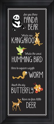 Framed Rhymes II Print