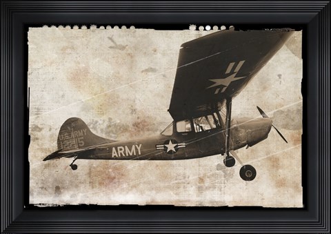 Framed Army Plane Print