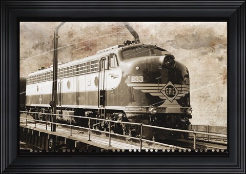 Framed Erie Train 1 Print