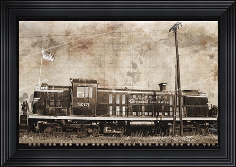 Framed Erie Train 2 Print