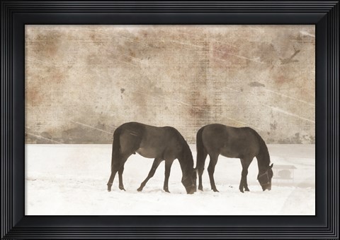 Framed Grazing Pair Print