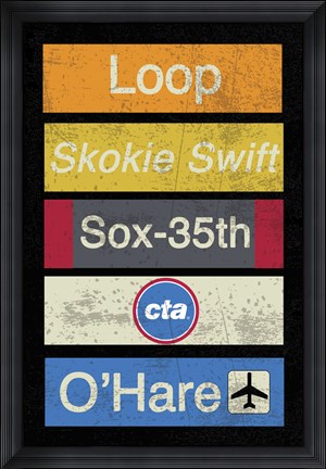 Framed Chicago Print