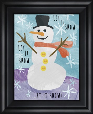 Framed Let it Snow Print