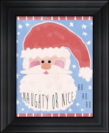 Framed Santa Print