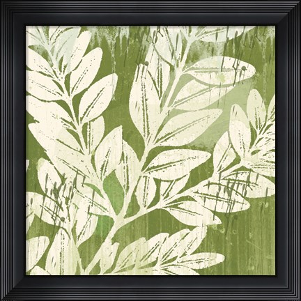 Framed Sage Foliage Print