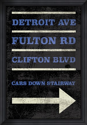 Framed Cleveland Print