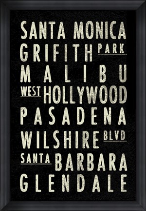 Framed LA Print