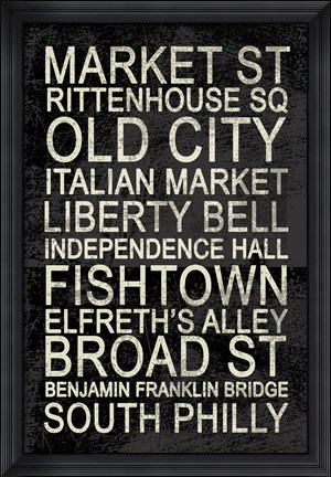 Framed Philly Print