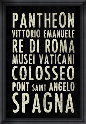 Framed Rome Print