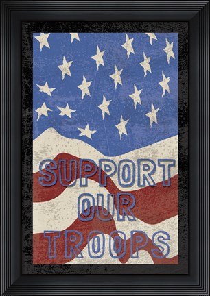 Framed Troops Textured Print