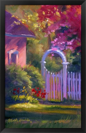 Framed Garden Gate Print