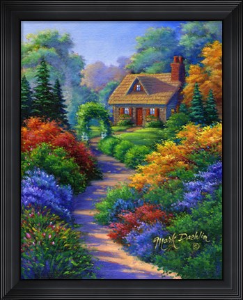 Framed Nestled Cottage Print
