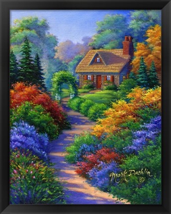 Framed Nestled Cottage Print