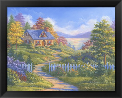 Framed Summer Cottage Print