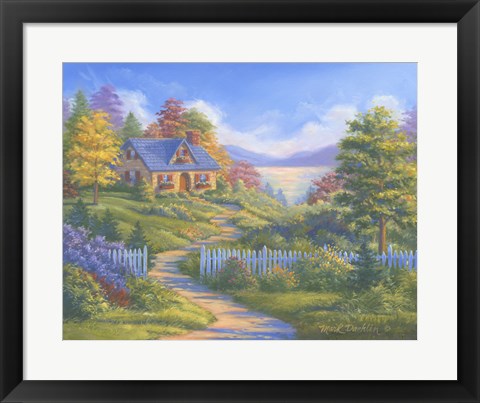 Framed Summer Cottage Print