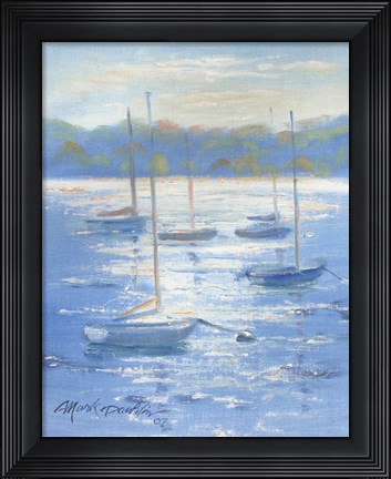 Framed Sunlight Sailboats Print