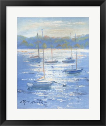 Framed Sunlight Sailboats Print