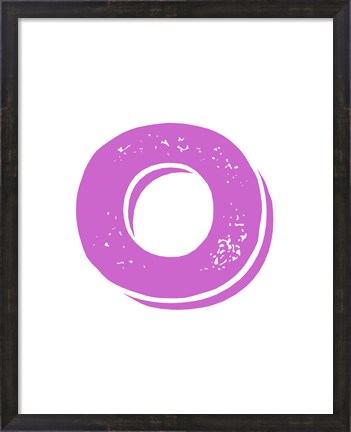 Framed O in Pink Print