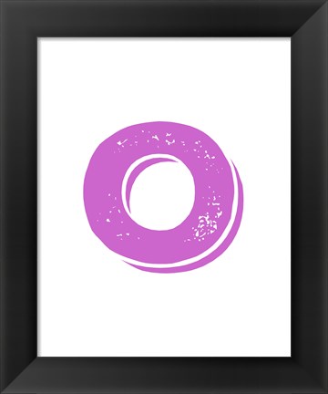 Framed O in Pink Print