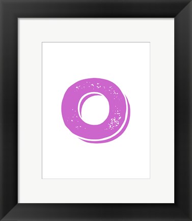 Framed O in Pink Print