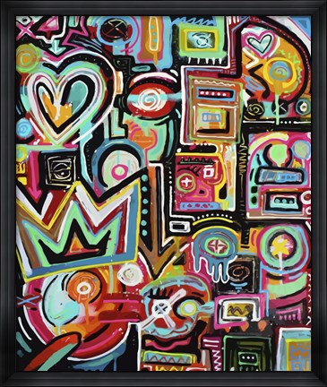 Framed Magnetic Fields Print