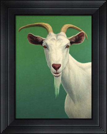 Framed Portrait of A Goat Print